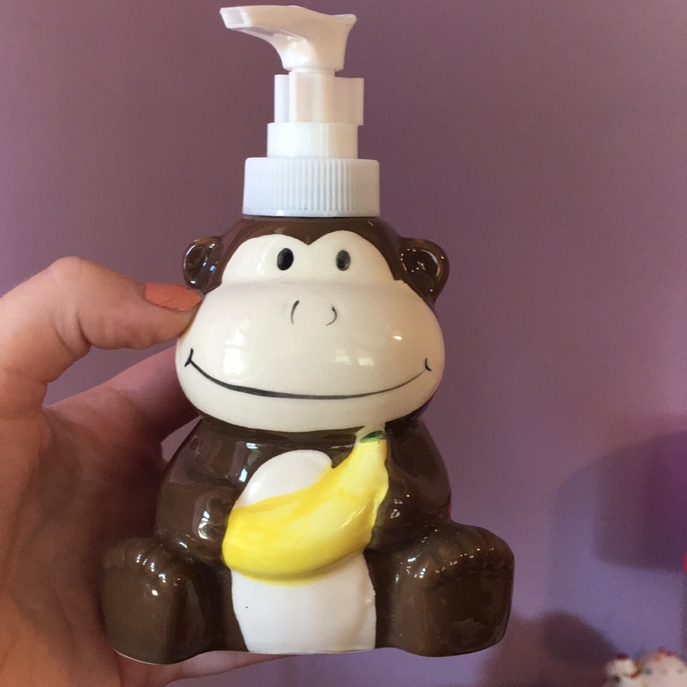 Monkey soap dispenser bottle